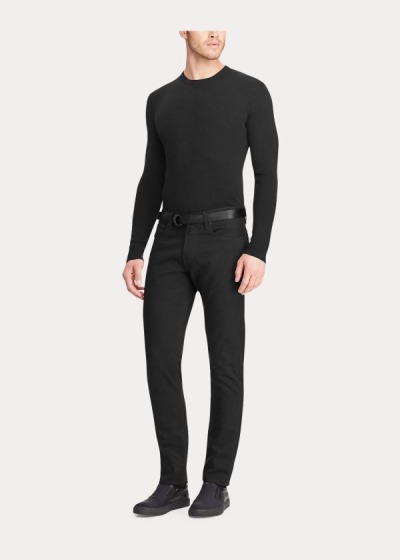 Jeans Ralph Lauren Hombre Negros - Straight Fit Stretch - ZFVTX9435